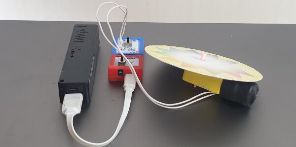 divine disc using dc motor