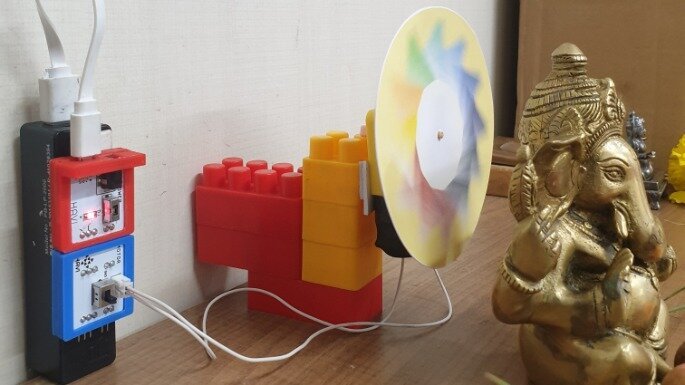 divine disc making using dc motor