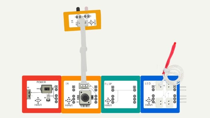circuit of street light using ir sensor wirh flip