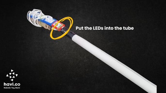diy lightsaber step8