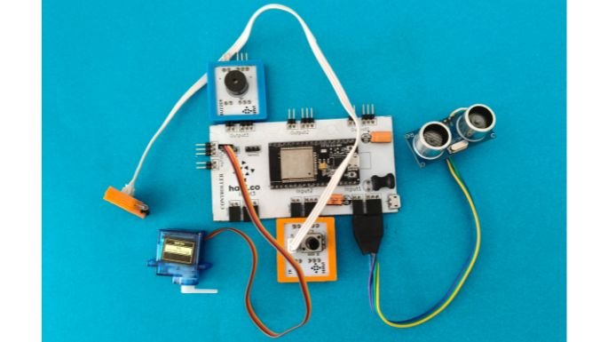 smart dustbin circuit